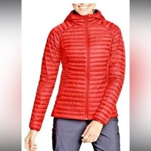 Eddie Bauer Women's MicroTherm 2.0 Down Hooded Jacket, Pimento